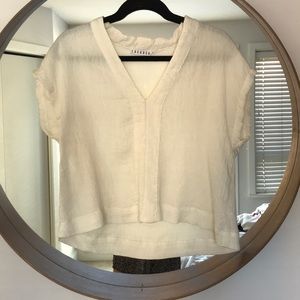 Beige Beachy Lacausa top